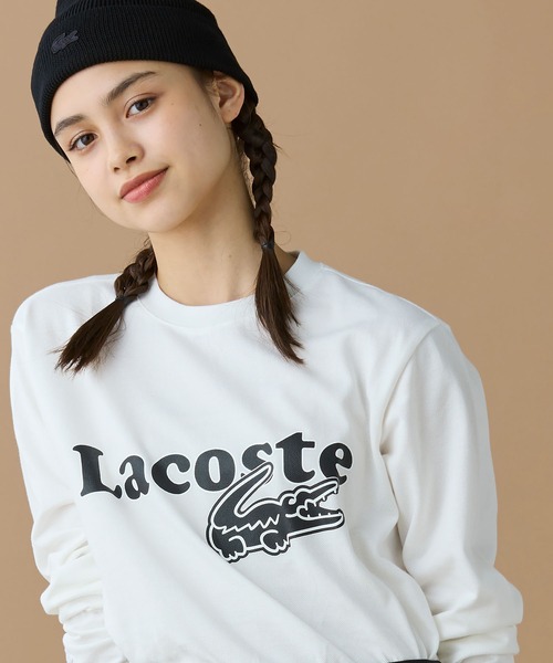 LACOSTE（ラコステ）の「【オンライン限定】LACOSTE 鹿の子オーバーサイズプリント ロングスリーブTシャツ（Tシャツ/カットソー・メンズ・ネイビー/ブラック/ホワイト・6/5/4/3/2）」の17枚目の写真