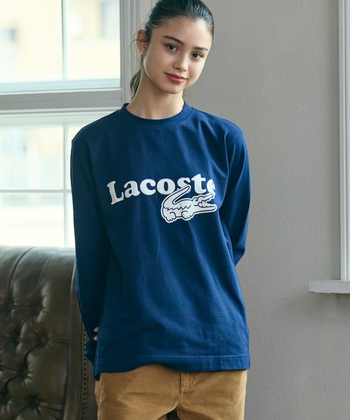 セール】【オンライン限定】LACOSTE 鹿の子オーバーサイズプリント