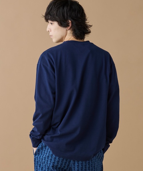 オンライン限定】LACOSTE 鹿の子オーバーサイズプリント ロング