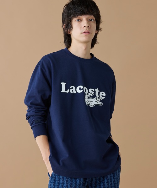 オンライン限定】LACOSTE 鹿の子オーバーサイズプリント ロング