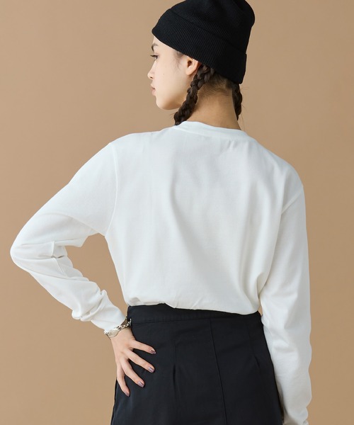 LACOSTE 鹿の子地 ロングスリーブ 白&黒の2点セット LACOSTE ラコステ 鹿の子地ロングスリーブTシャツ (白/黒 2枚