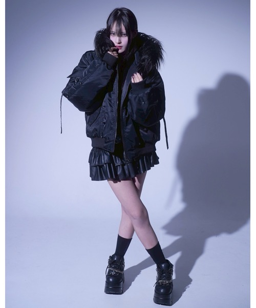 REFLEM/レフレム』スタッズ付きナイロンN2Bジャケット（ブルゾン