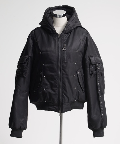 REFLEM/レフレム』スタッズ付きナイロンN2Bジャケット（ブルゾン