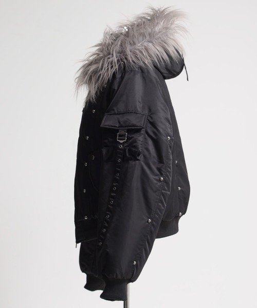 セール】『REFLEM/レフレム』スタッズ付きナイロンN2Bジャケット