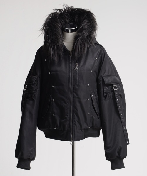 REFLEM/レフレム』スタッズ付きナイロンN2Bジャケット（ブルゾン
