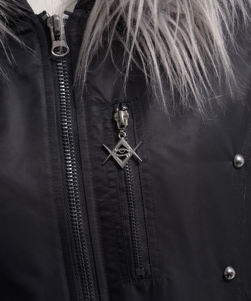 セール】『REFLEM/レフレム』スタッズ付きナイロンN2Bジャケット