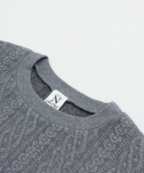 RNA-N(アールエヌエーエヌ)の「M2545 アラン柄キルトプルオーバー(Tシャツ/カットソー・レディース・オフホワイト/ブラック/杢グレー・FREE)」の22枚目の写真