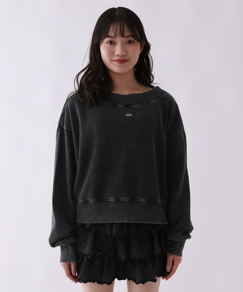 repipi armario(レピピ アルマリオ)の「Acidオフショルショートスウェット(スウェット・キッズ・ブラウン/ピンク/ブラック・SMALL/MEDIUM/LARGE)」の11枚目の写真