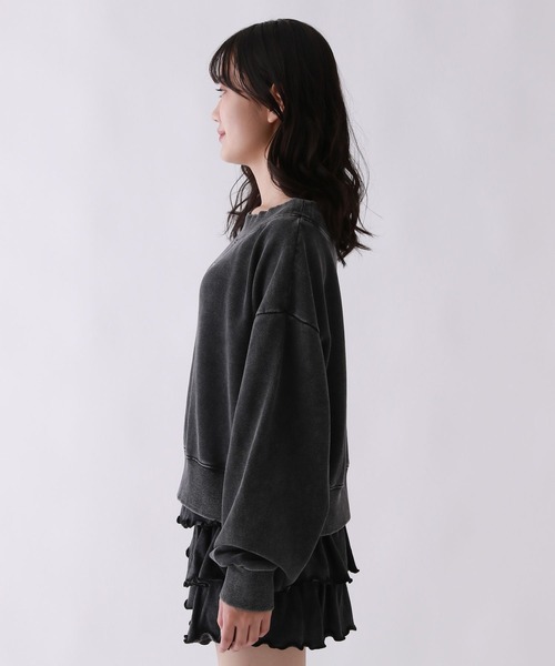 repipi armario(レピピ アルマリオ)の「Acidオフショルショートスウェット(スウェット・キッズ・ブラウン/ピンク/ブラック・SMALL/MEDIUM/LARGE)」の12枚目の写真