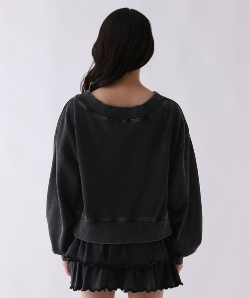 repipi armario(レピピ アルマリオ)の「Acidオフショルショートスウェット(スウェット・キッズ・ブラウン/ピンク/ブラック・SMALL/MEDIUM/LARGE)」の13枚目の写真