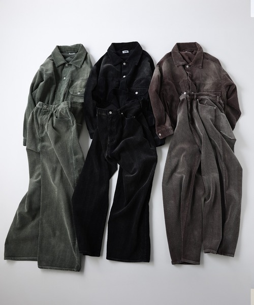 NAKER(ネイカー)の「ワイドストレートコーデュロイパンツ(その他パンツ・メンズ・ブラック/カーキ/ブラウン・S/M/L/XL)」の9枚目の写真