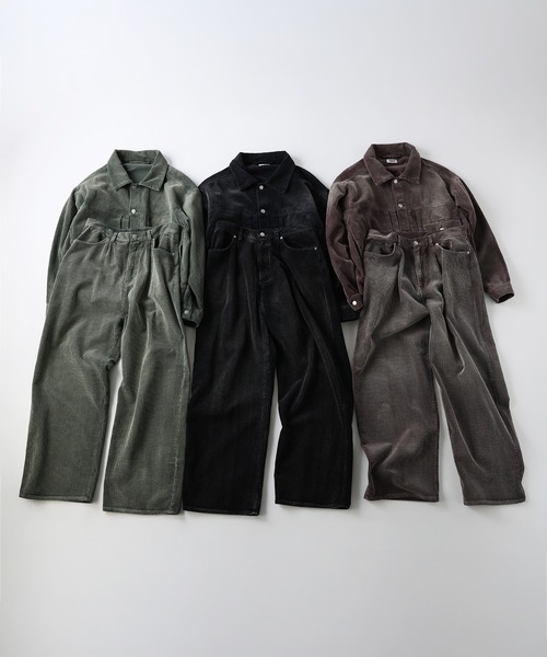 NAKER(ネイカー)の「ワイドストレートコーデュロイパンツ(その他パンツ・メンズ・ブラック/カーキ/ブラウン・S/M/L/XL)」の10枚目の写真
