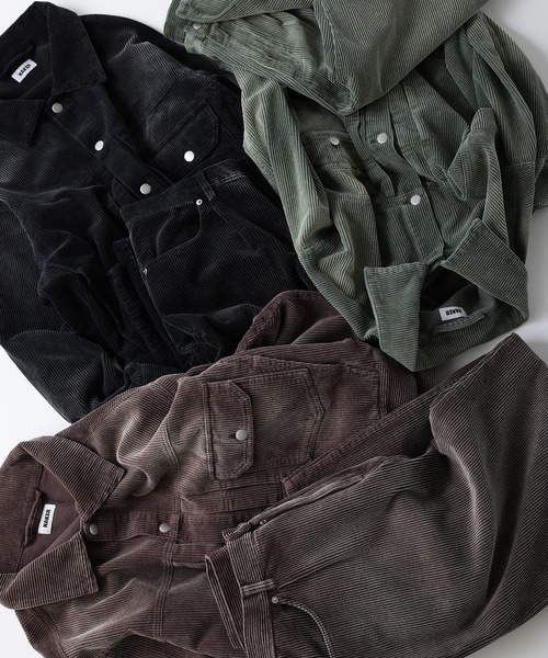 NAKER(ネイカー)の「ワイドストレートコーデュロイパンツ(その他パンツ・メンズ・ブラック/カーキ/ブラウン・S/M/L/XL)」の13枚目の写真