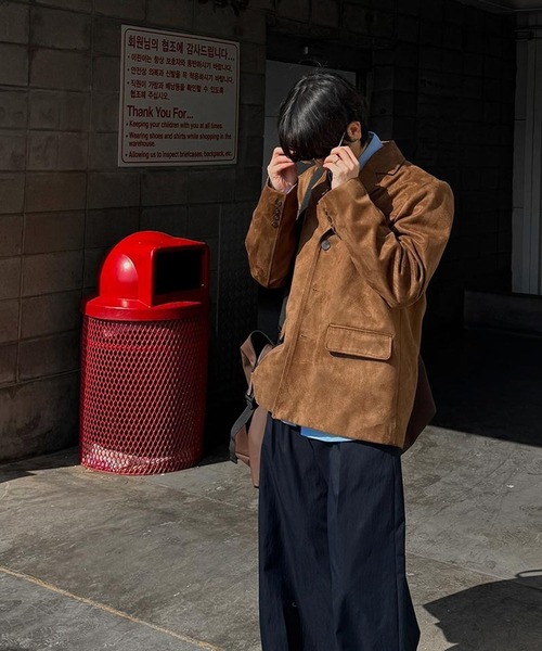 ALAND(エーランド)の「【UNISEX】ASCLO/ステインスエードブルゾン(ブルゾン・メンズ・ブラウン/ベージュ・FREE)」の7枚目の写真