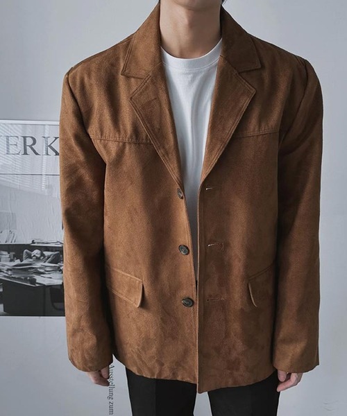 ALAND(エーランド)の「【UNISEX】ASCLO/ステインスエードブルゾン(ブルゾン・メンズ・ブラウン/ベージュ・FREE)」の12枚目の写真