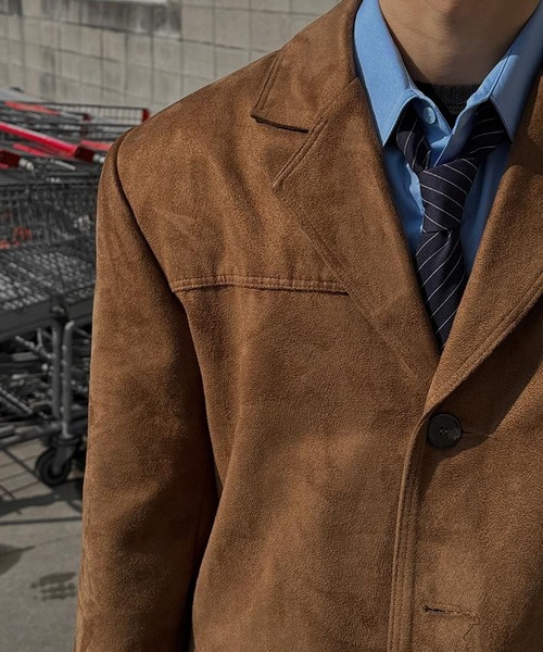 ALAND(エーランド)の「【UNISEX】ASCLO/ステインスエードブルゾン(ブルゾン・メンズ・ブラウン/ベージュ・FREE)」の15枚目の写真