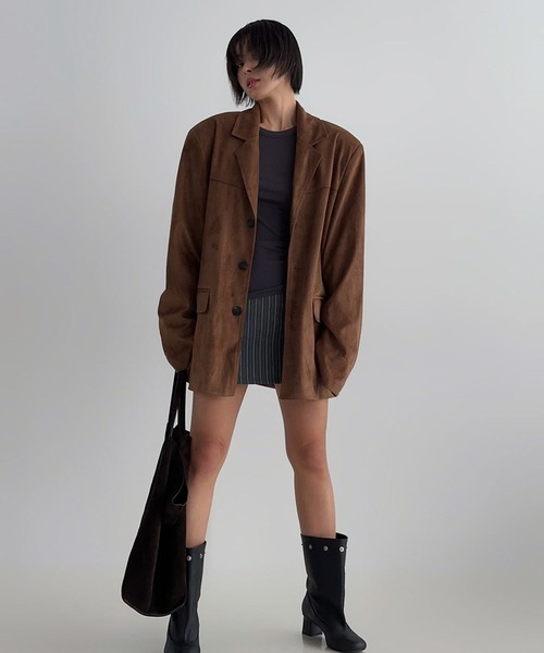 ALAND(エーランド)の「【UNISEX】ASCLO/ステインスエードブルゾン(ブルゾン・メンズ・ブラウン/ベージュ・FREE)」の17枚目の写真