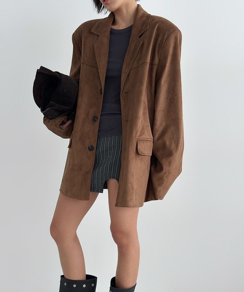 ALAND(エーランド)の「【UNISEX】ASCLO/ステインスエードブルゾン(ブルゾン・メンズ・ブラウン/ベージュ・FREE)」の18枚目の写真