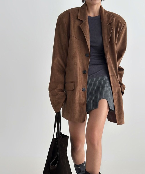 ALAND(エーランド)の「【UNISEX】ASCLO/ステインスエードブルゾン(ブルゾン・メンズ・ブラウン/ベージュ・FREE)」の19枚目の写真