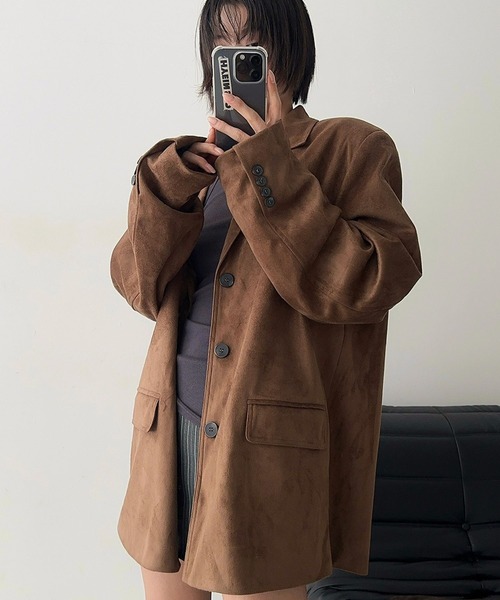 ALAND(エーランド)の「【UNISEX】ASCLO/ステインスエードブルゾン(ブルゾン・メンズ・ブラウン/ベージュ・FREE)」の20枚目の写真