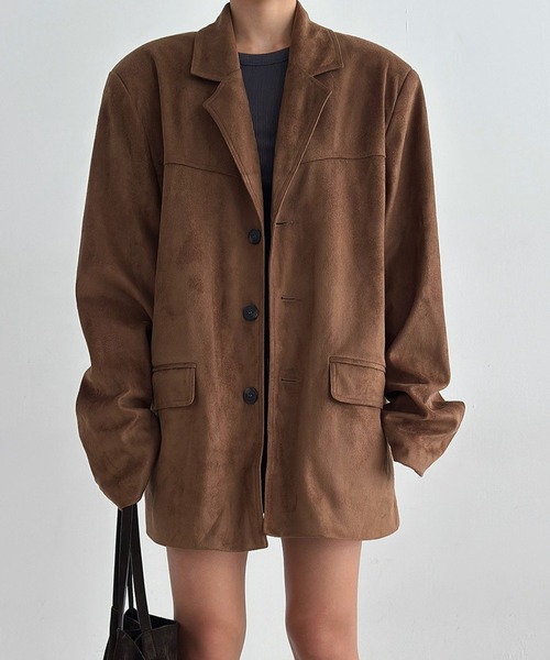 ALAND(エーランド)の「【UNISEX】ASCLO/ステインスエードブルゾン(ブルゾン・メンズ・ブラウン/ベージュ・FREE)」の22枚目の写真