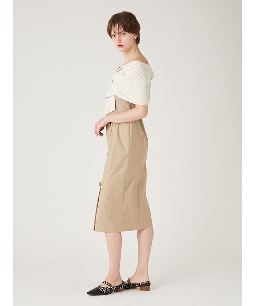 ビッグリボンオフショルワンピース（ワンピース）｜FURFUR（ファー