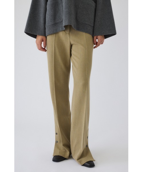 RIM.ARK（リムアーク）の「Hem design slim stretch PT ヘム デザイン スリム ストレッチ パンツ（スラックス・レディース・ブラック/ブラウン/イエロー・38/36）」の3枚目の写真