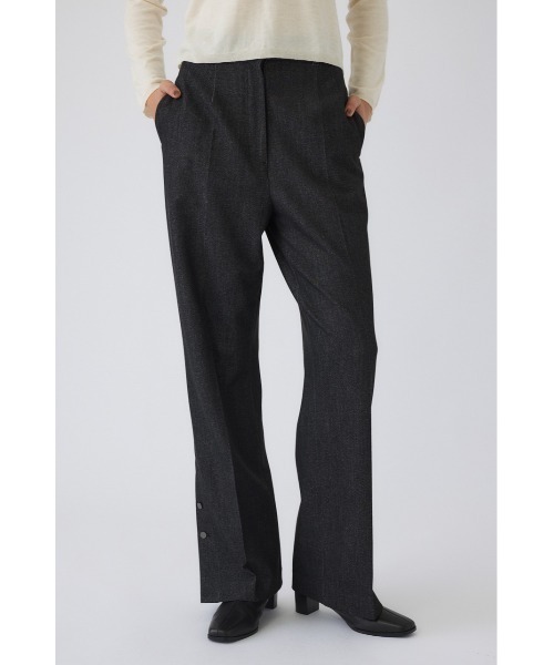 RIM.ARK（リムアーク）の「Hem design slim stretch PT ヘム デザイン スリム ストレッチ パンツ（スラックス・レディース・ブラック/ブラウン/イエロー・38/36）」の4枚目の写真