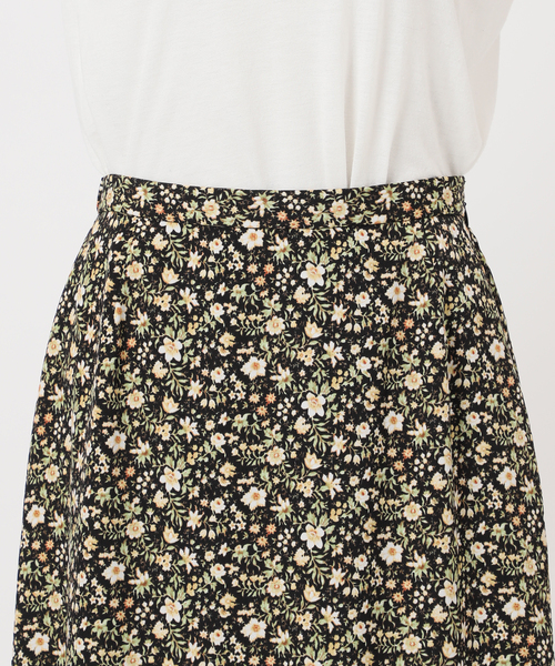 追加》【ZOZO限定】ウォッシャブル / フラワープリントスカート