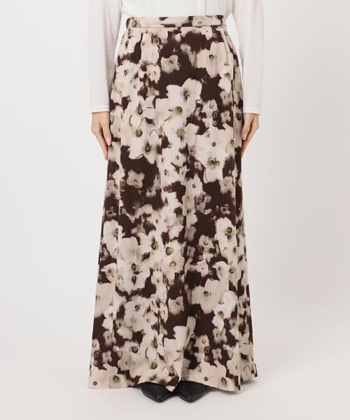 B.C STOCK（ベーセーストック）の「《追加》【ZOZO限定】ウォッシャブル / フラワープリントスカート（スカート・レディース・ブラック/ブラウン・FREE）」の10枚目の写真