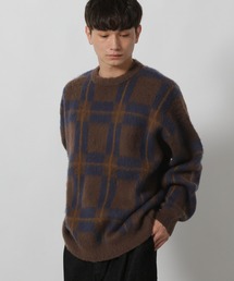 パーリーゲイツ ニットセーター チェック ブラックウォッチ 茶色 ブラウン パーリーゲイツ ニットセーター チェック ブラックウォッチ 茶色