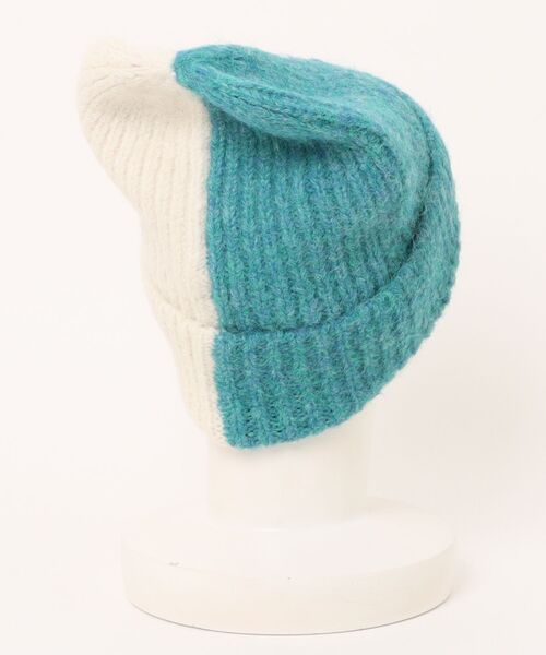 cepo（セポ）の「バイカラーニット帽（ニットキャップ/ビーニー・レディース・グレー/ブルー・FREE）」の15枚目の写真