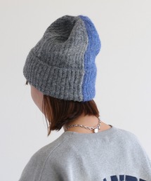 cepo | バイカラーニット帽(ニットキャップ/ビーニー)
