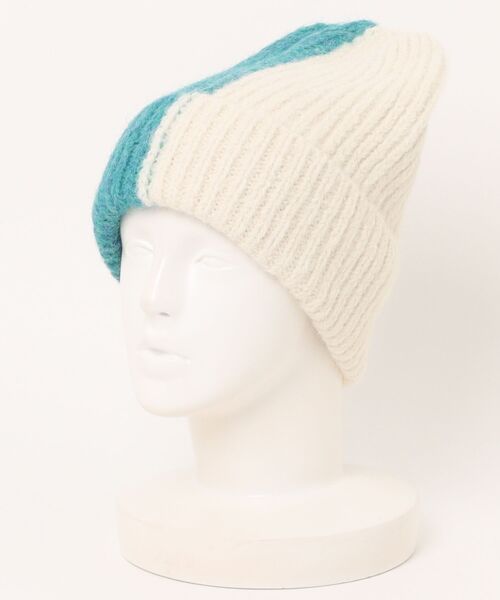 cepo（セポ）の「バイカラーニット帽（ニットキャップ/ビーニー・レディース・ブルー/グレー・FREE）」の18枚目の写真