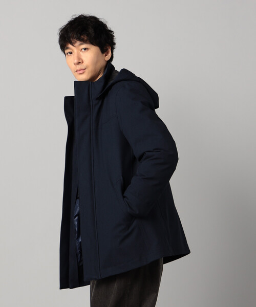 COMME CA MEN(コムサメン)の「【3WAY】ラミネート加工バーズアイ コート(その他アウター・メンズ・ネイビー/チャコールグレー・S/M/L/XL)」の13枚目の写真