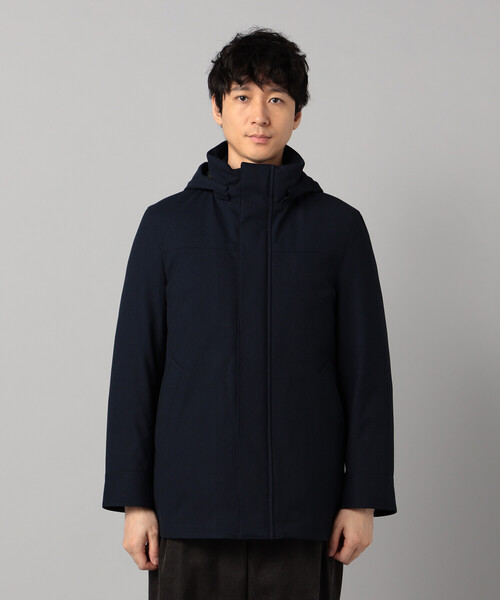 COMME CA MEN(コムサメン)の「【3WAY】ラミネート加工バーズアイ コート(その他アウター・メンズ・ネイビー/チャコールグレー・S/M/L/XL)」の18枚目の写真