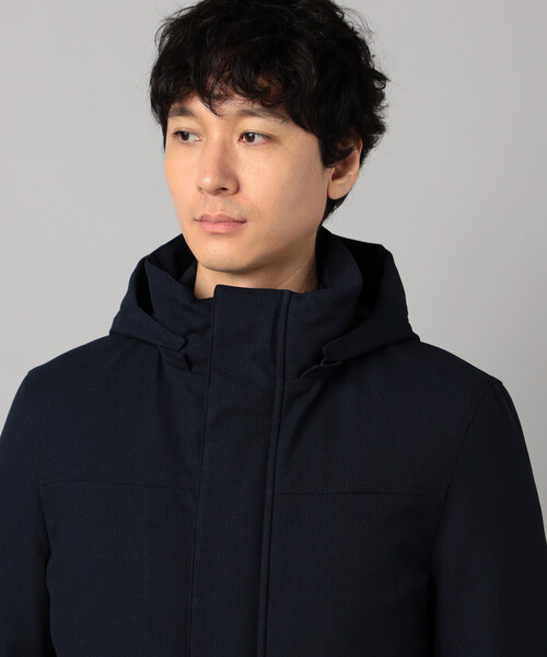 COMME CA MEN(コムサメン)の「【3WAY】ラミネート加工バーズアイ コート(その他アウター・メンズ・ネイビー/チャコールグレー・S/M/L/XL)」の21枚目の写真