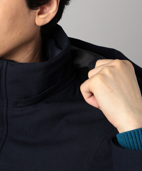 COMME CA MEN(コムサメン)の「【3WAY】ラミネート加工バーズアイ コート(その他アウター・メンズ・ネイビー/チャコールグレー・S/M/L/XL)」の22枚目の写真