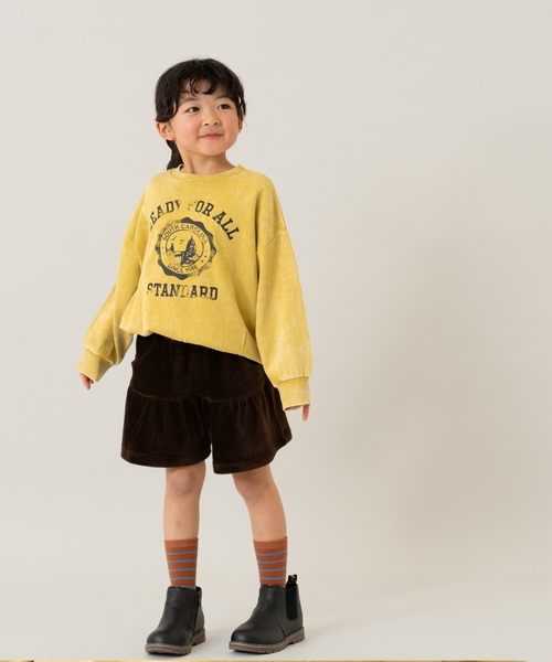 and D. petit main(アンドディープティマイン)の「カットコールギャザースカパン(スカート・キッズ・ダークブラウン/アイボリー/ダークグリーン・140cm/130cm/120cm/110cm/100cm/90cm)」の18枚目の写真