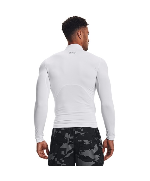 UNDER ARMOUR（アンダーアーマー）の「アンダーアーマー  UAコールドギアアーマー コンプレッション ロングスリーブ モックネック シャツ（シャツ/ブラウス・メンズ・ブラック/ホワイト・M/L/LL/3L/S）」の3枚目の写真