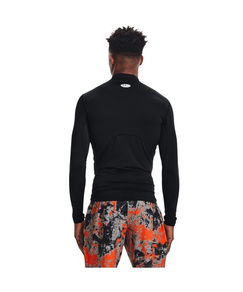 UNDER ARMOUR（アンダーアーマー）の「アンダーアーマー  UAコールドギアアーマー コンプレッション ロングスリーブ モックネック シャツ（シャツ/ブラウス・メンズ・ブラック/ホワイト・M/L/LL/3L/S）」の6枚目の写真