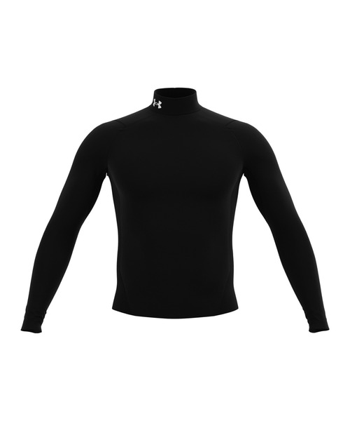UNDER ARMOUR（アンダーアーマー）の「アンダーアーマー  UAコールドギアアーマー コンプレッション ロングスリーブ モックネック シャツ（シャツ/ブラウス・メンズ・ブラック/ホワイト・M/L/LL/3L/S）」の12枚目の写真