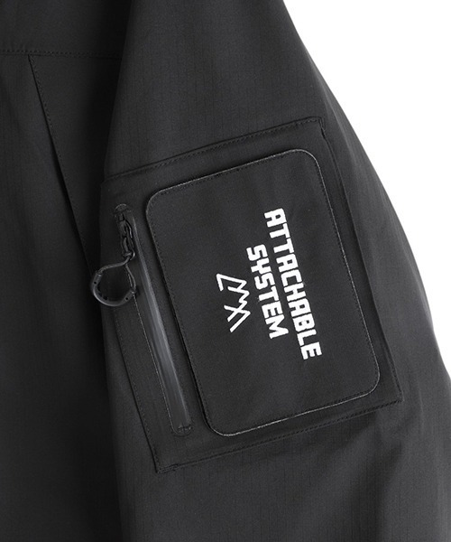 CMF OUTDOOR GARMENT（シーエムエフアウトドアガーメント）の「CMF OUTDOOR GARMENT / シーエムエフ アウトドア ガーメント：LEVEL6 COEXIST：CMF2501-J02C[AST]（マウンテンパーカー・メンズ・ブラック・M/L）」の4枚目の写真