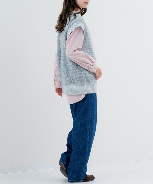 refinedworks（リファインドワークス）の「【refinedworks】温度調節 にピッタリな ニットベスト！（ベスト・レディース・グレー/パープル/ベージュ・FREE）」の13枚目の写真