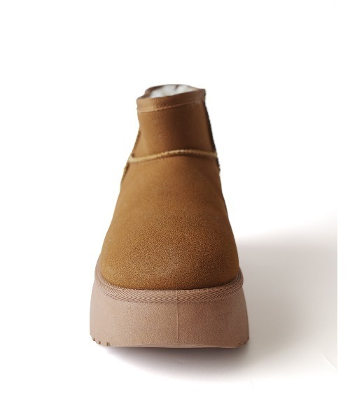 AmiAmi(アミアミ)の「【防寒・厚底】 あったかムートンブーツ(ブーツ・レディース・ブラック/ベージュ/キャメル・L/LL/M/S)」の9枚目の写真
