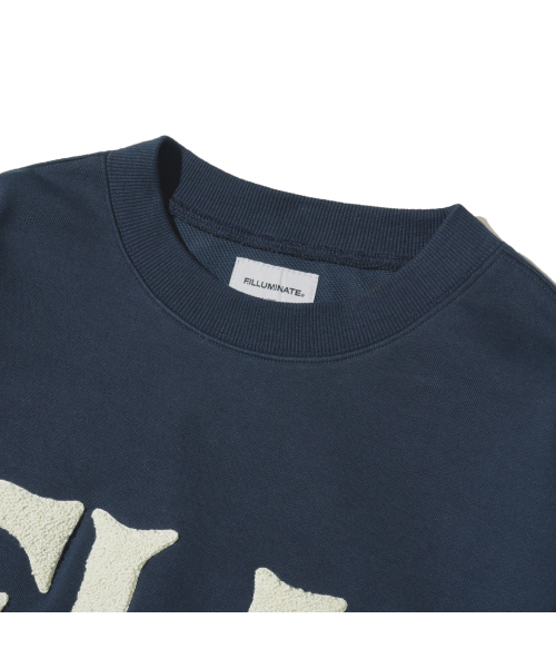 F.ILLUMINATE（フィルミネイト）の「FLM ブークルロゴスウェットシャツ-ネイビー（スウェット・レディース・その他・SMALL/MEDIUM/LARGE）」の7枚目の写真