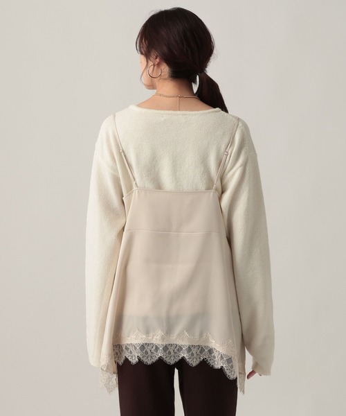 Elura（エルーラ）の「レースサテンキャミソール/625546（キャミソール・レディース・ブラック/オフホワイト・FREE）」の12枚目の写真