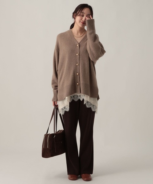 Elura（エルーラ）の「レースサテンキャミソール/625546（キャミソール・レディース・ブラック/オフホワイト・FREE）」の5枚目の写真