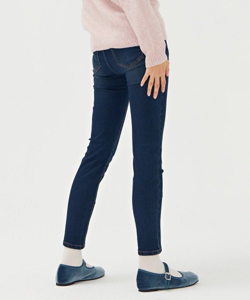 CHASECULT（チェイスカルト）の「女性 起毛 ヒドゥンバンディング スキニーデニムパンツ-BFRG2357D0N（デニムパンツ・レディース・ブルー・67/70/74/76）」の2枚目の写真