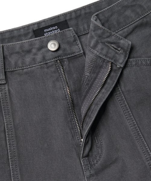 MUSINSA STANDARD WOMAN（ムシンサスタンダードウーマン）の「ウィメンズパネルワイドデニムパンツ[グレー]（デニムパンツ・レディース・その他・30/24/25/26/27/28/29）」の3枚目の写真